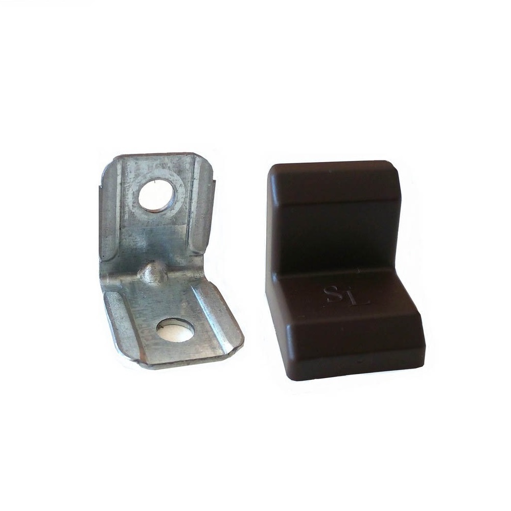 Уголок крепежный 21х21 мм с пластиковой крышкой венге