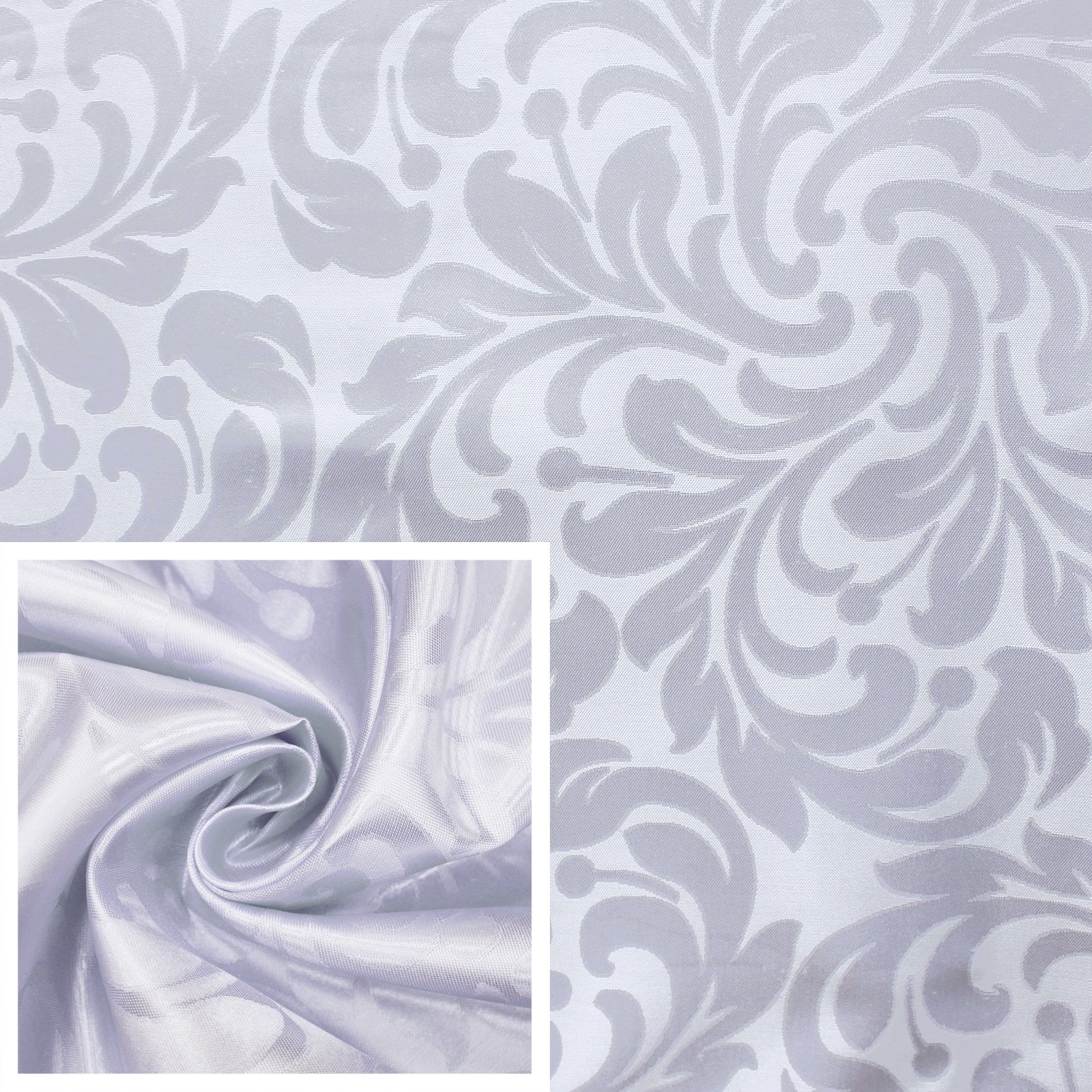 Ткань для штор Портьера жаккард ZG L2978-19/148 серебристый