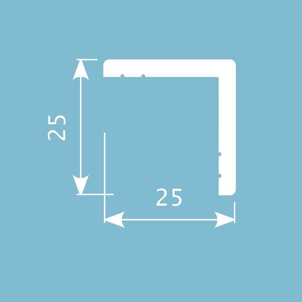 Угол Экополимер 45 AX001 25x25 cм 2000 мм