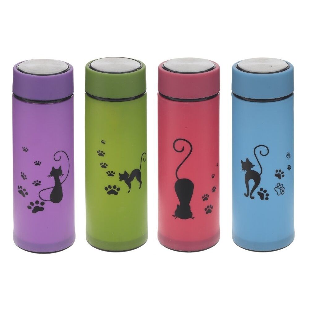 Бутылка питьевая 450 мл L6,5 W6,5 H19 см см 4 вида 798089