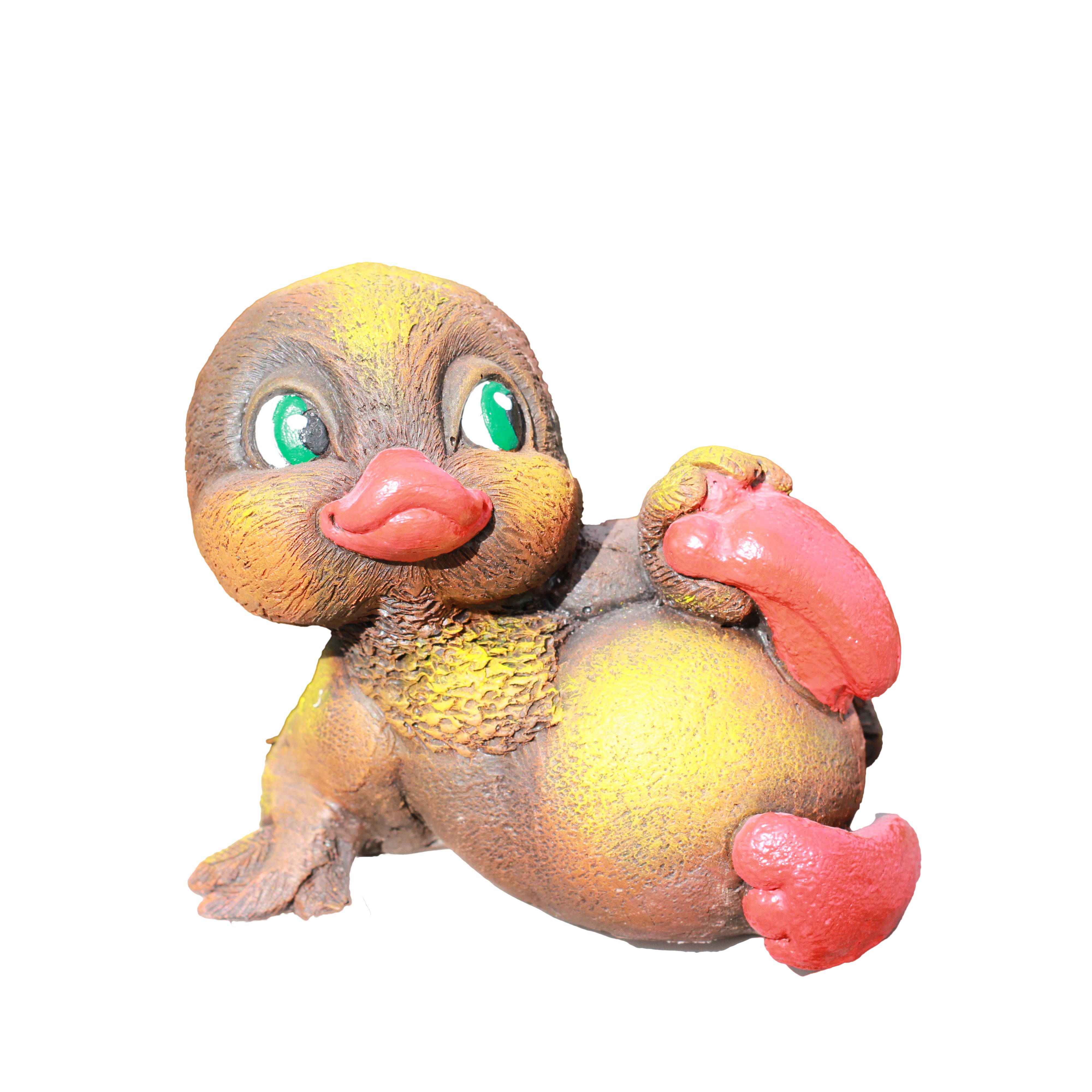 Фигура садовая Крутята Утенок Джимми коричневый Ф342кор