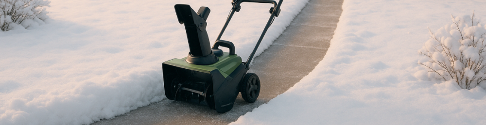 Аккумуляторный снегоуборщик для дорожек: лёгкое управление без усилий