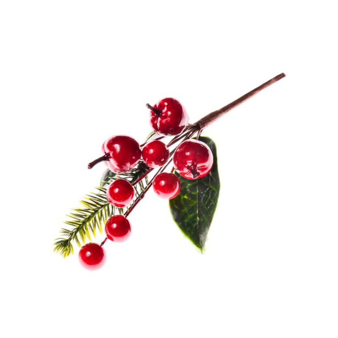 Украшение новогоднее ветка Зимняя 16x6x4 см