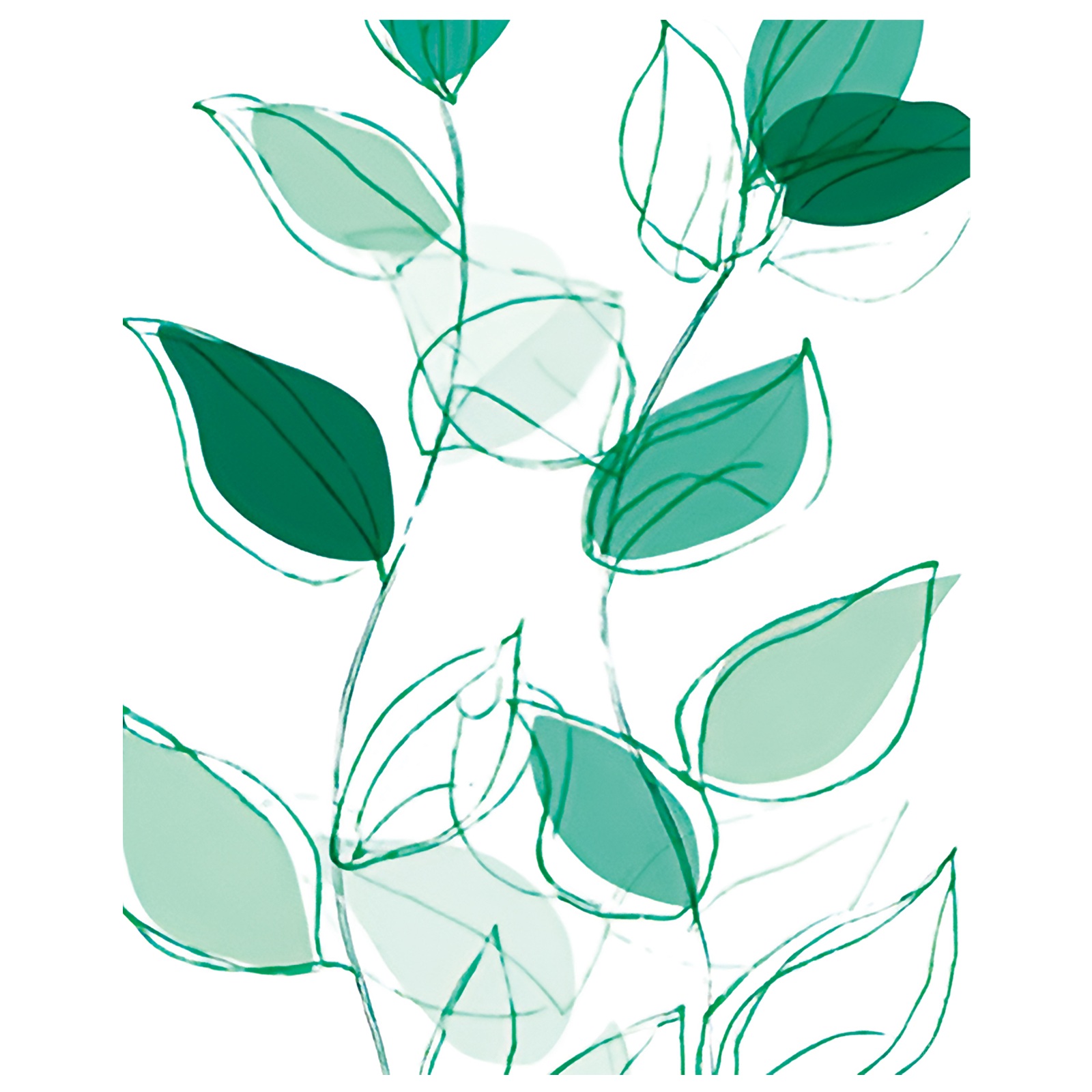 Картины-холсты Зеленая симфония 40х50 см 3 шт set-15449/15450/15451