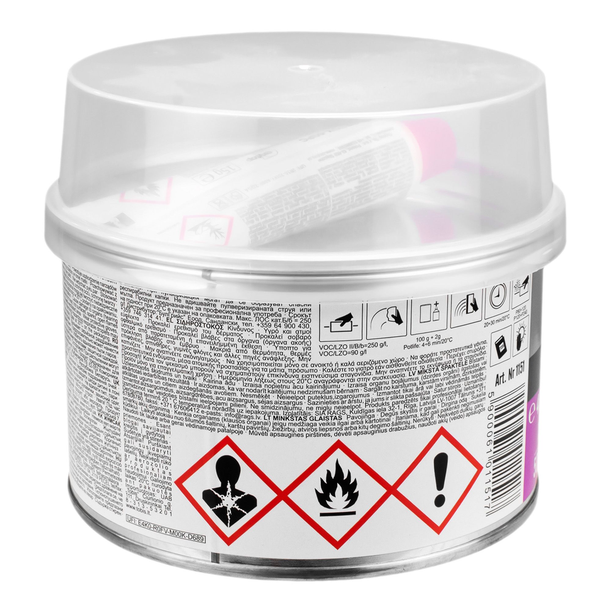 Шпатлевка NAVOL  500гр. Unisoft