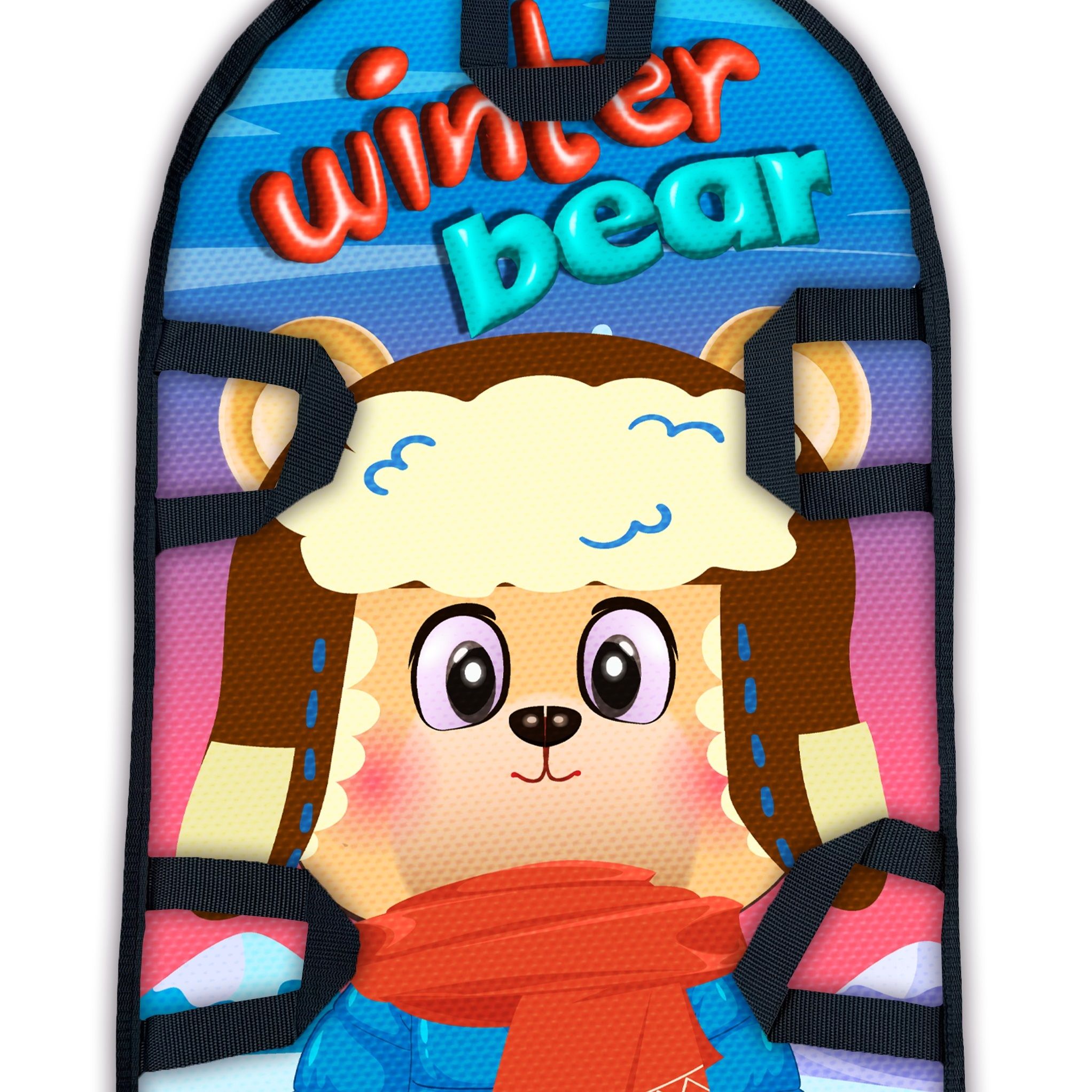 Ледянка 90х45 см Fani Sani Зимний медвежонок