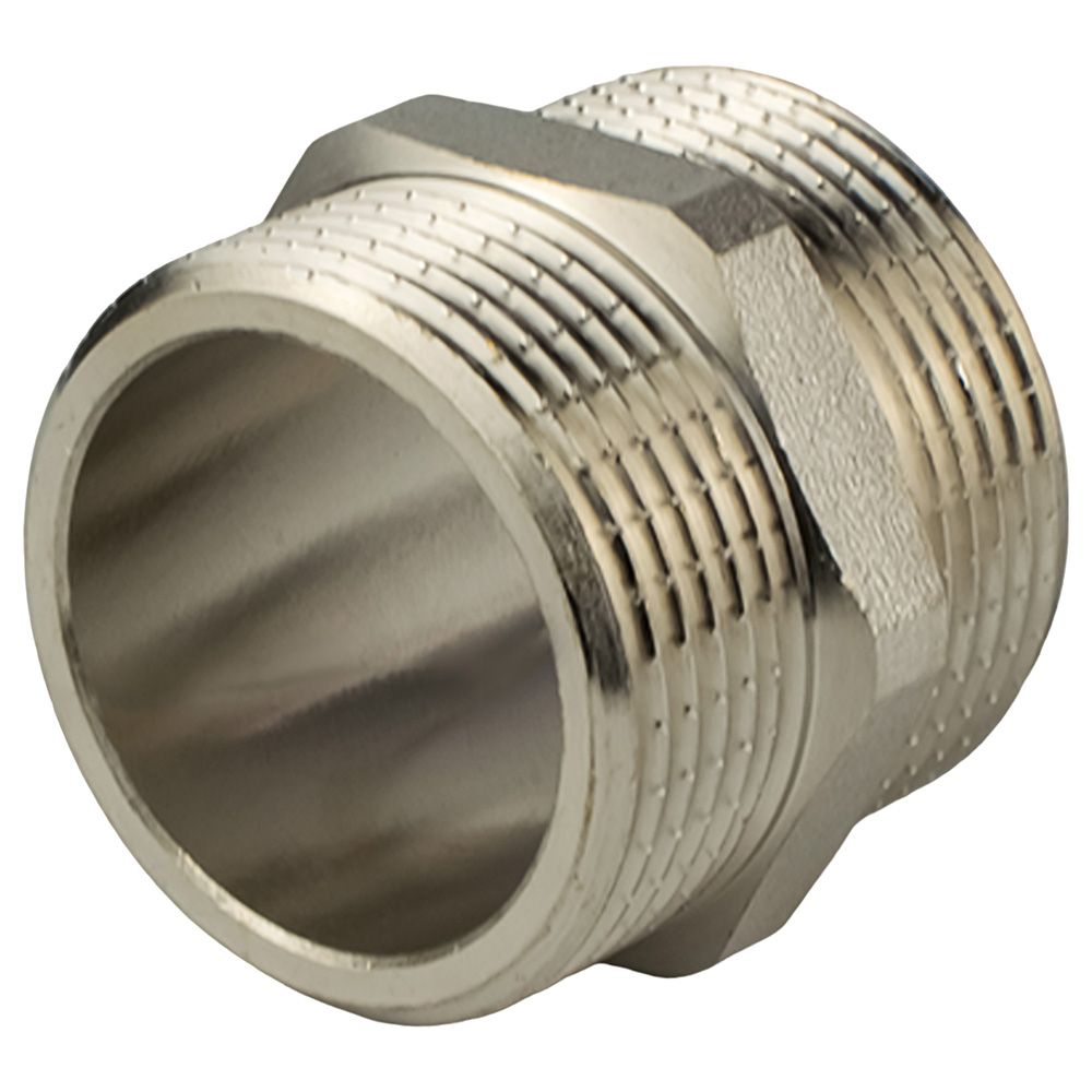 Ниппель латунь никель 1 1/4" НР