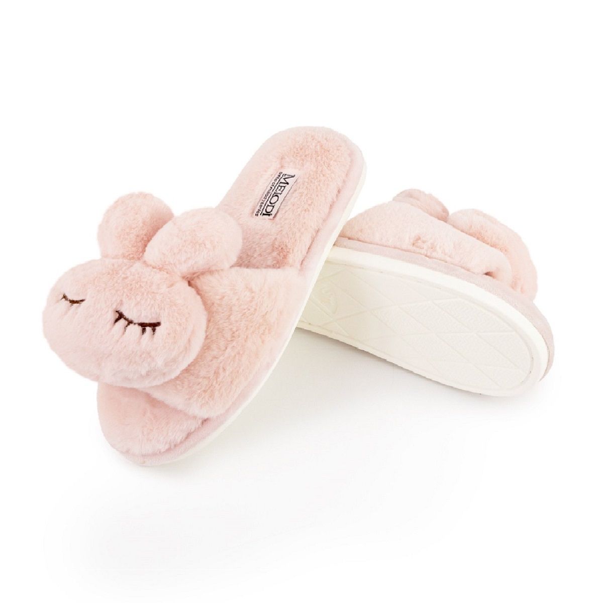 Туфли комнатные женсские 352-386-07 открытые р.36/37 пудра