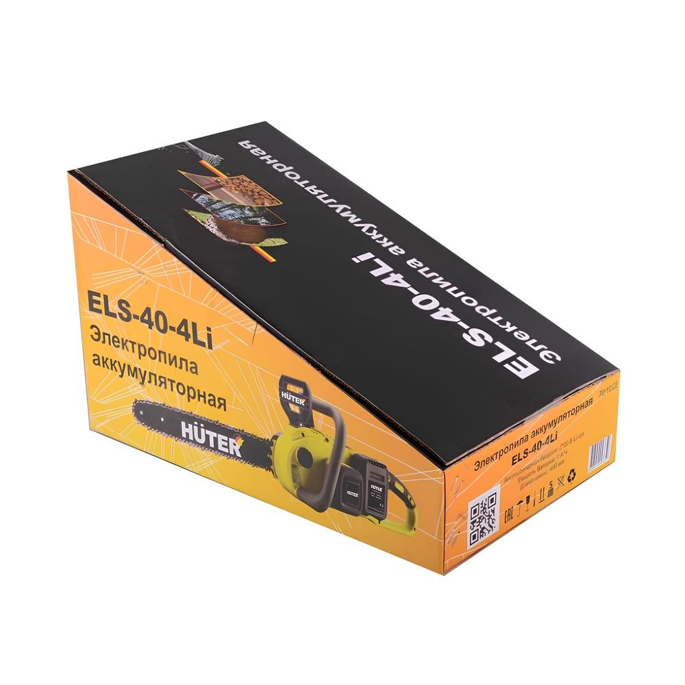 Пила цепная аккумуляторная Huter ELS-40-4 Li 40В шина 16"/40 см