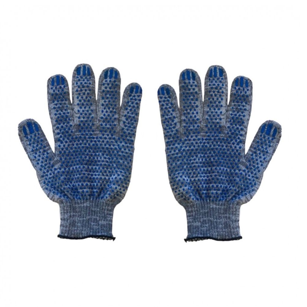 Перчатки х/б с покрытием ПВХ Люкс р.10 серые