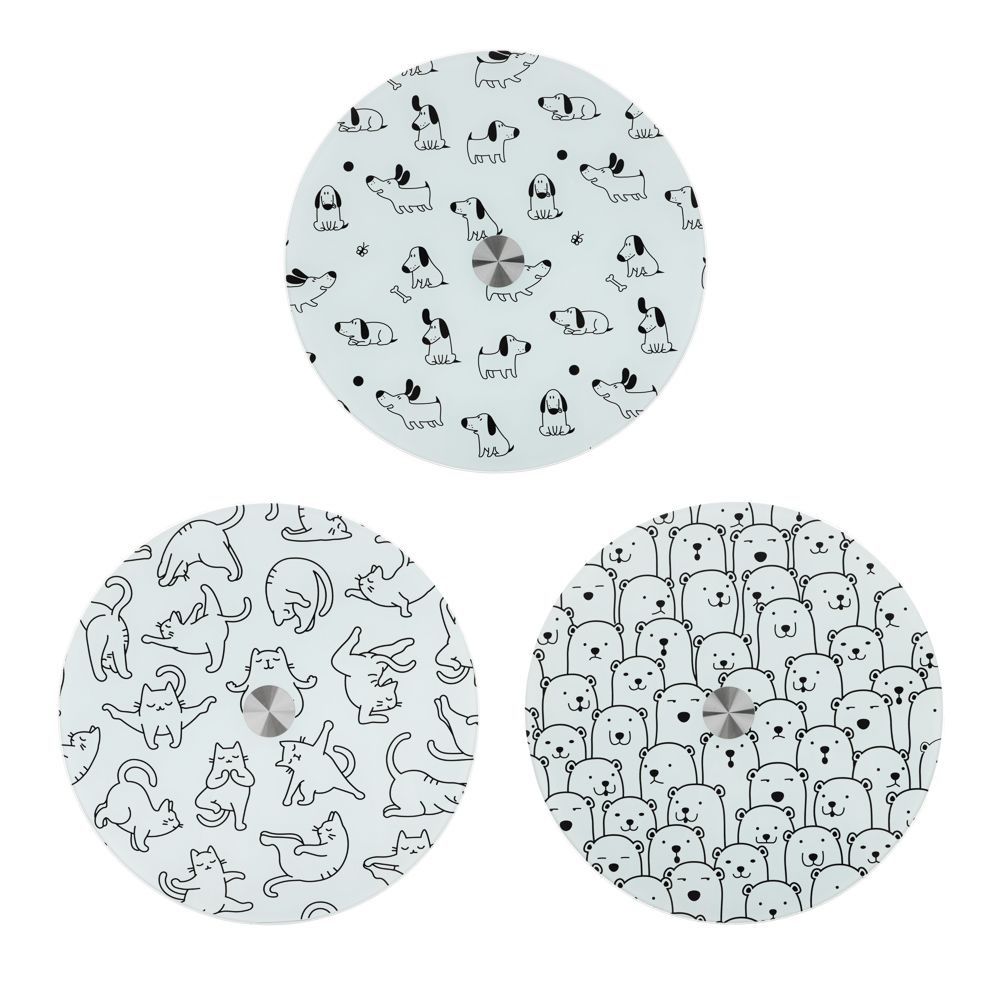 Тортовница вращающаяся Vetta Пэтс d30 см стекло