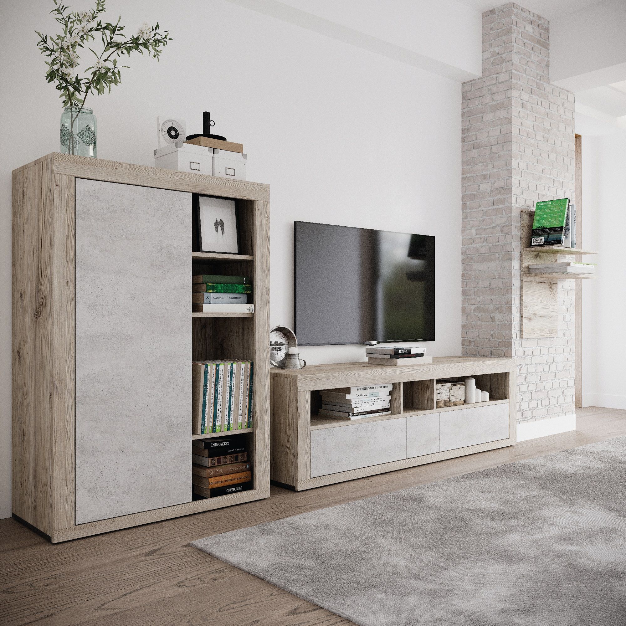 ЛДСП 2750х1830х16 мм Цемент светлый