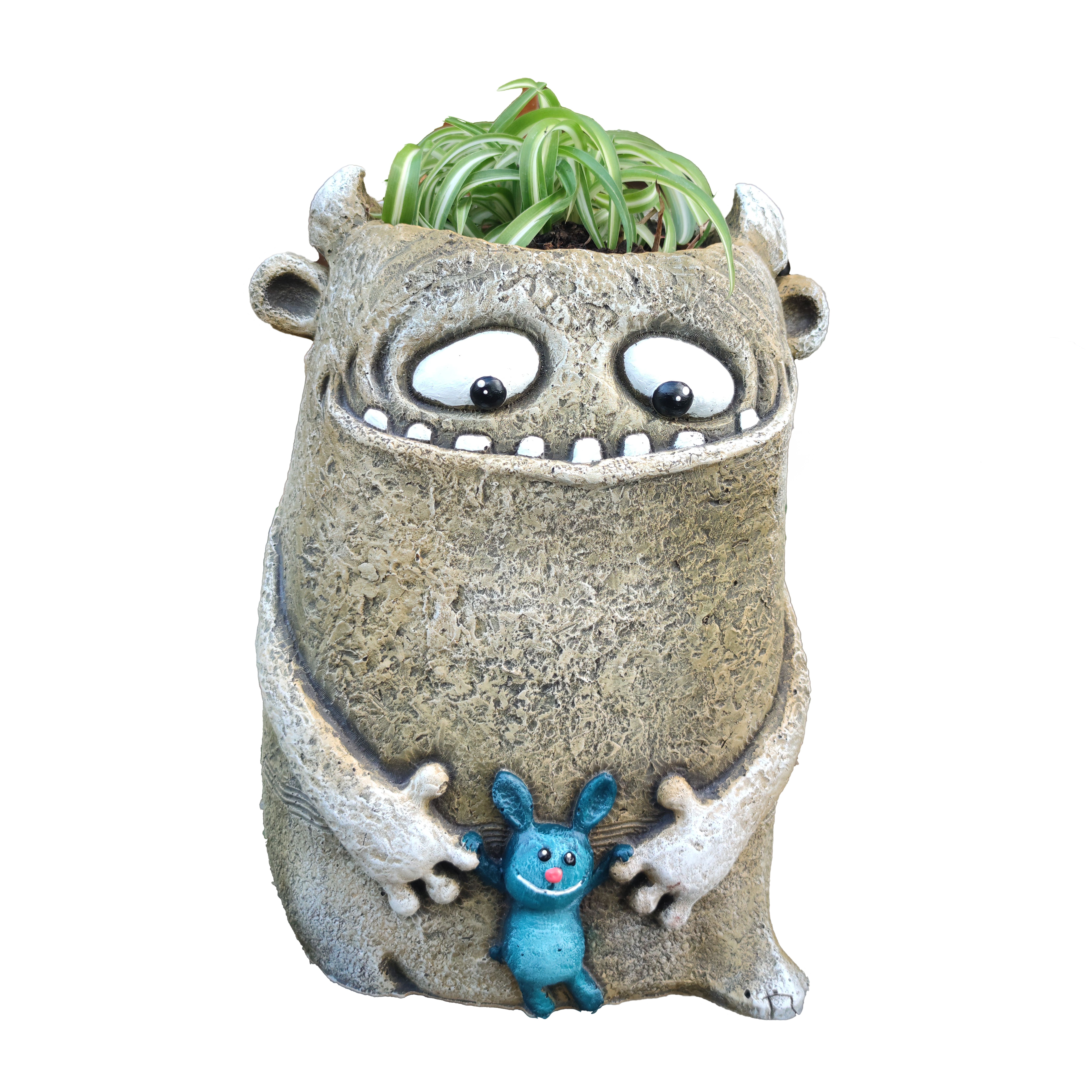 Фигура-кашпо садовая Добромонстрик Ыыча песочный Ф352пес