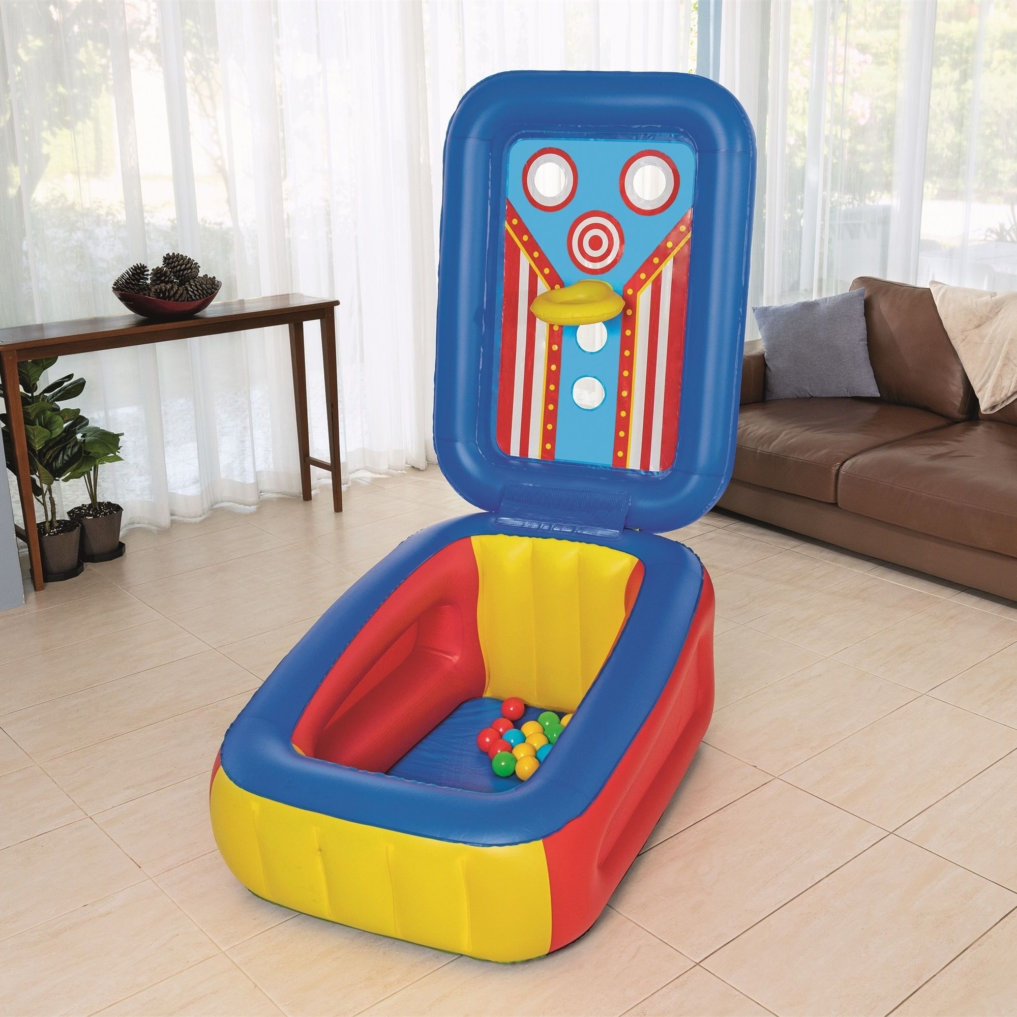 Манеж детский надувной с мячами 110x81x62 см Bestway Flip'n Toss Multi-Use 52635