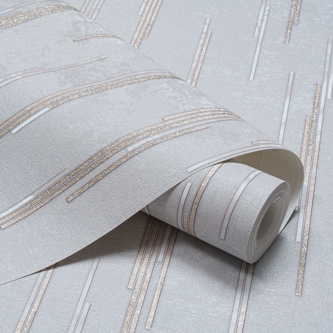 Обои Артекс Темпо 11347-02 серые геометрия 1,06х10 м