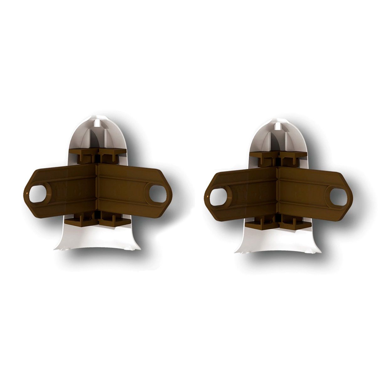 Угол наружный для плинтуса Идеал Классик 55 мм 251 Ясень 2 шт