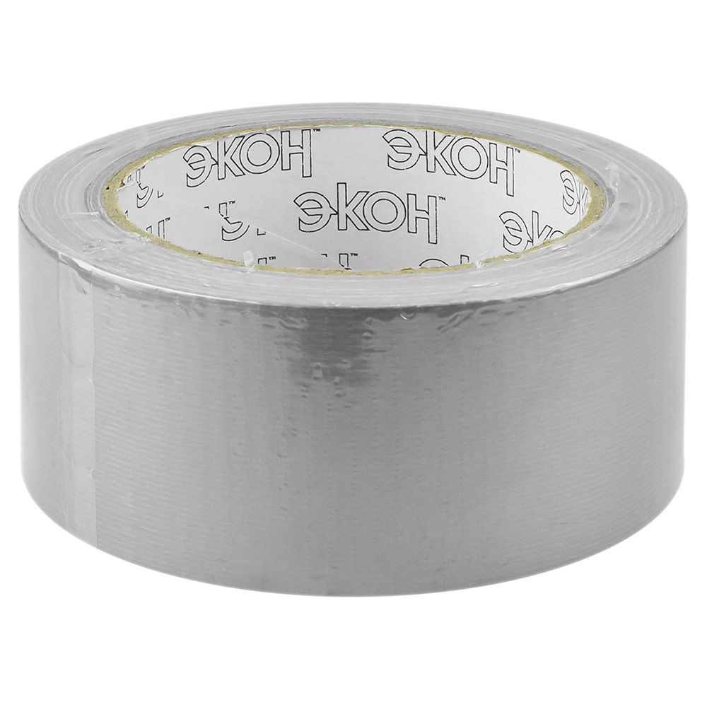 Хозлента клеящая серебристая ЭКОН 48мм 25м