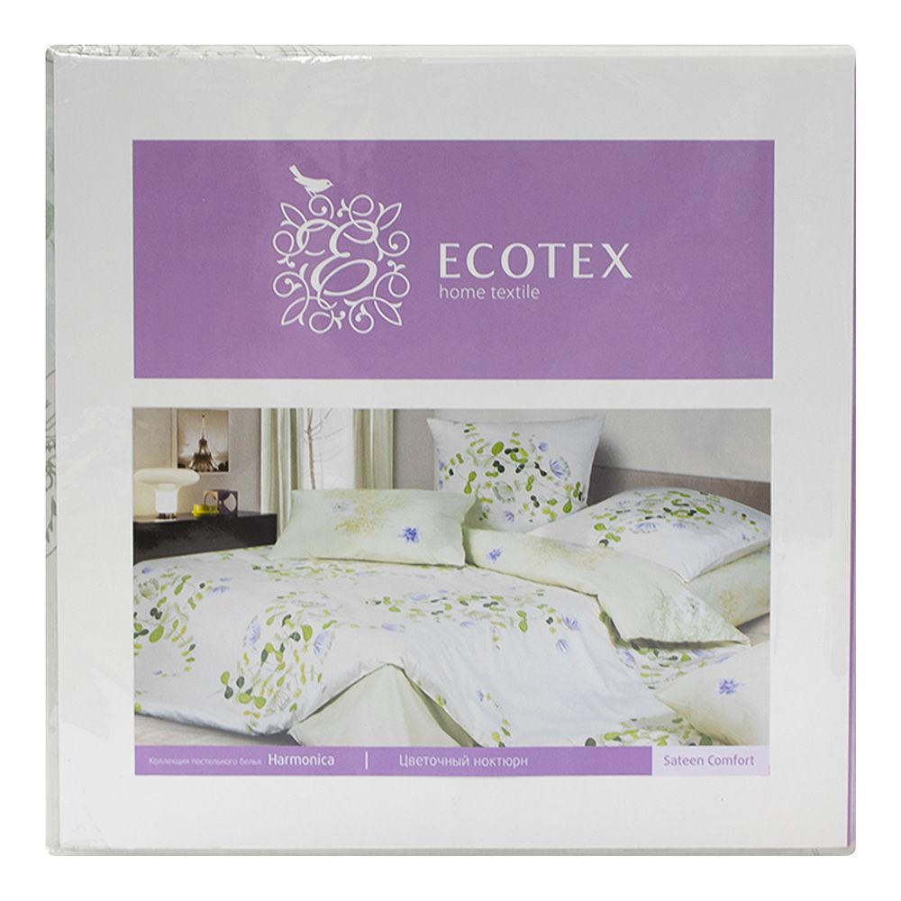 Белье постельное Гармоника евро Цветочный ноктюрн