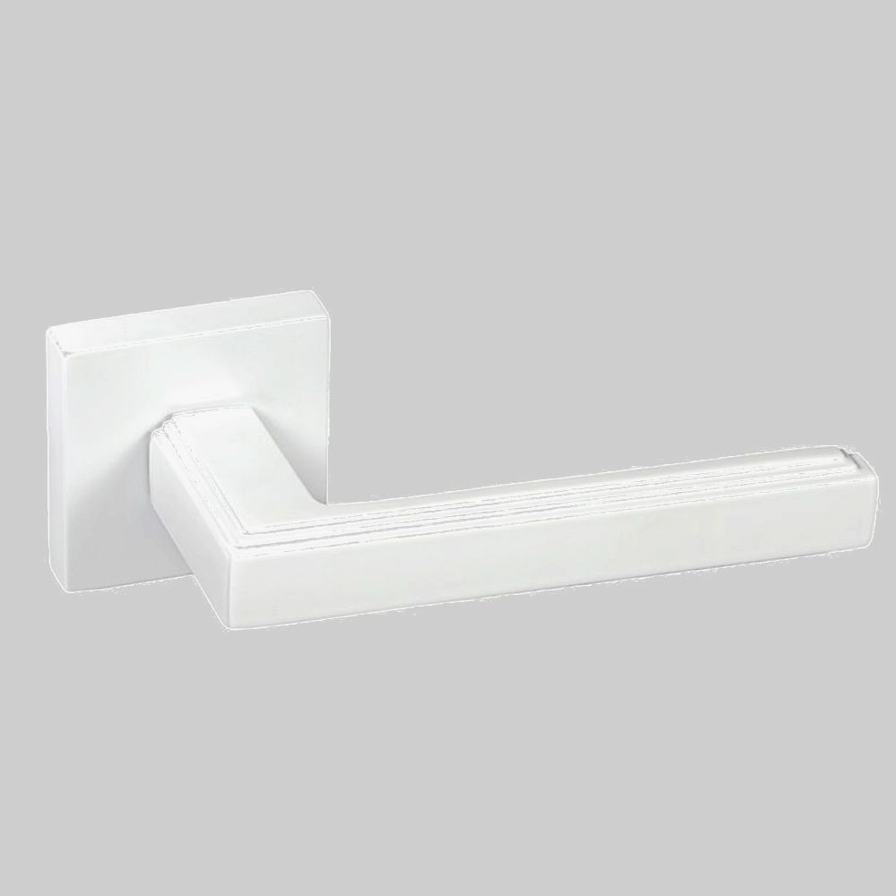 Ручка дверная FortePiano Кантата белая квадратная розетка