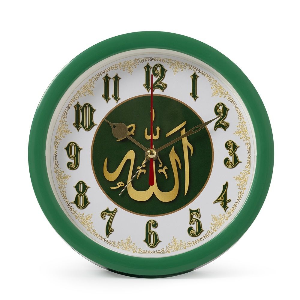 Будильник Молитва d15 см зеленый