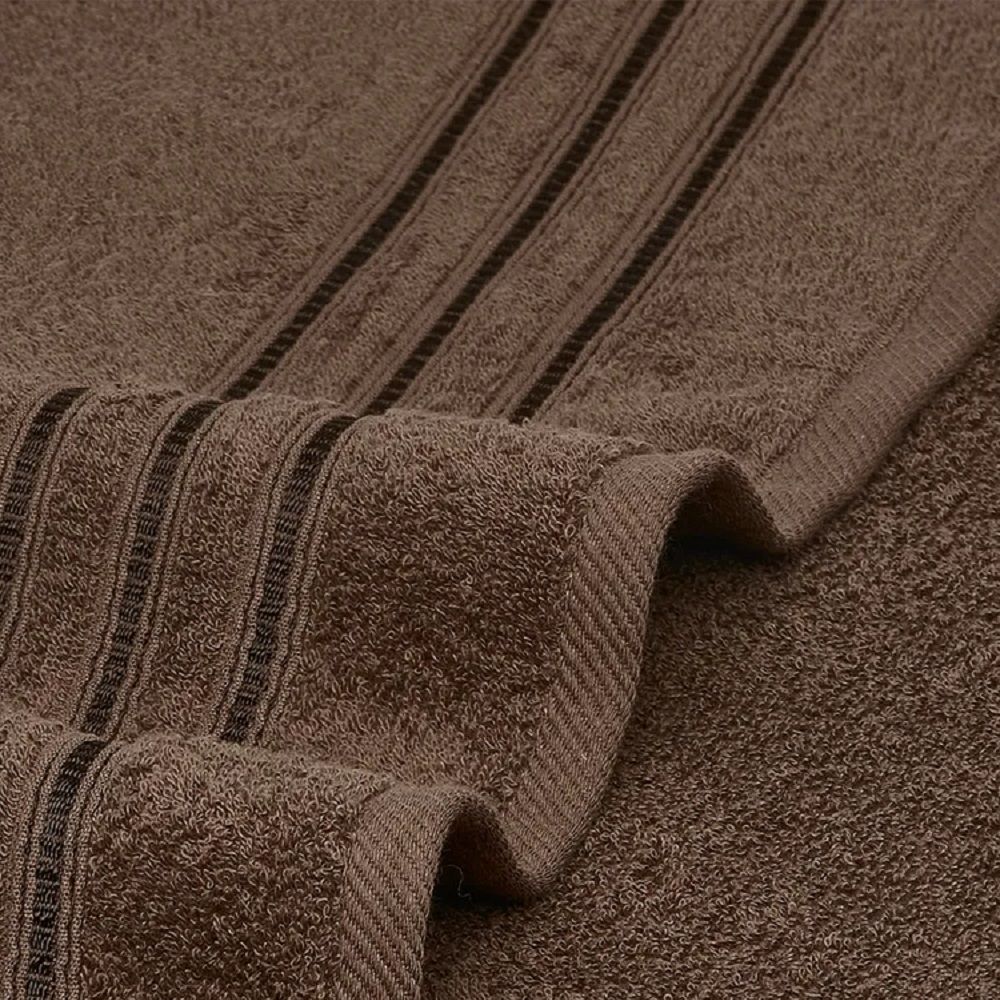 Полотенце махровое Самойловский Текстиль МХ40 Верона 33x70 см темно-коричневое бордюр V 00