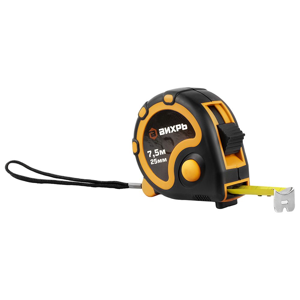 Рулетка 7,5 м х 25 мм Вихрь 73/11/1/4