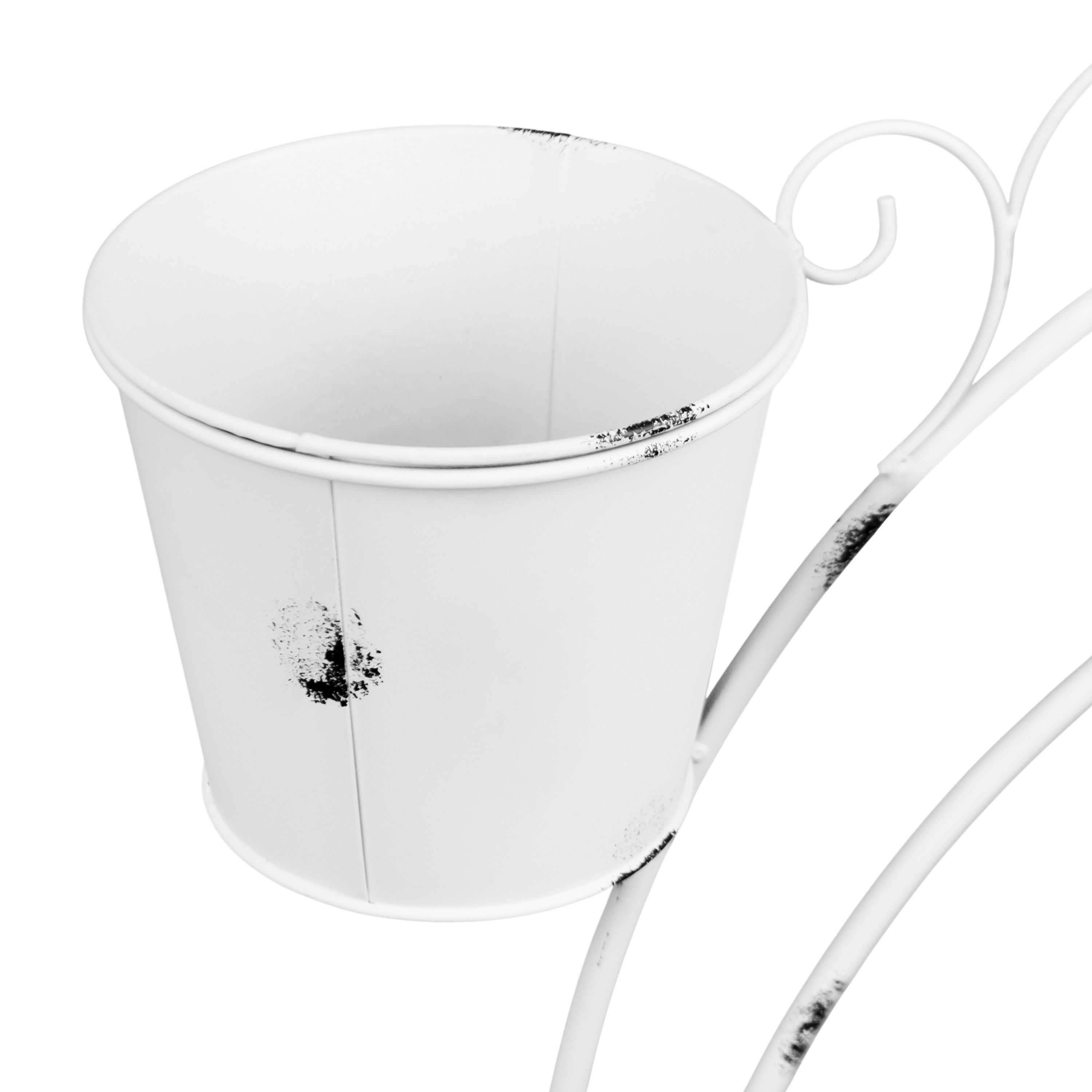 Подставка Велосипед на 2 цветка белая 780х740 мм 2024-3446