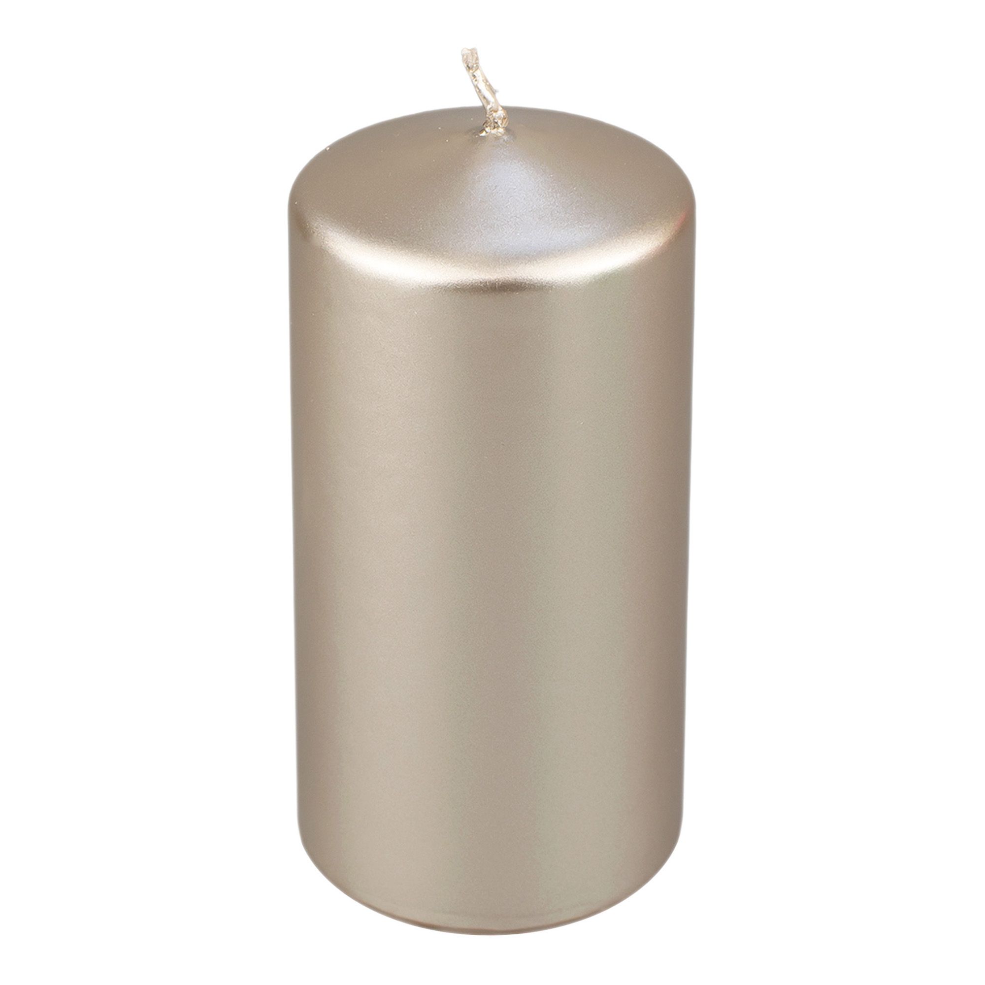 Свеча колонна металлик капучино 50х100 классическая Bartek