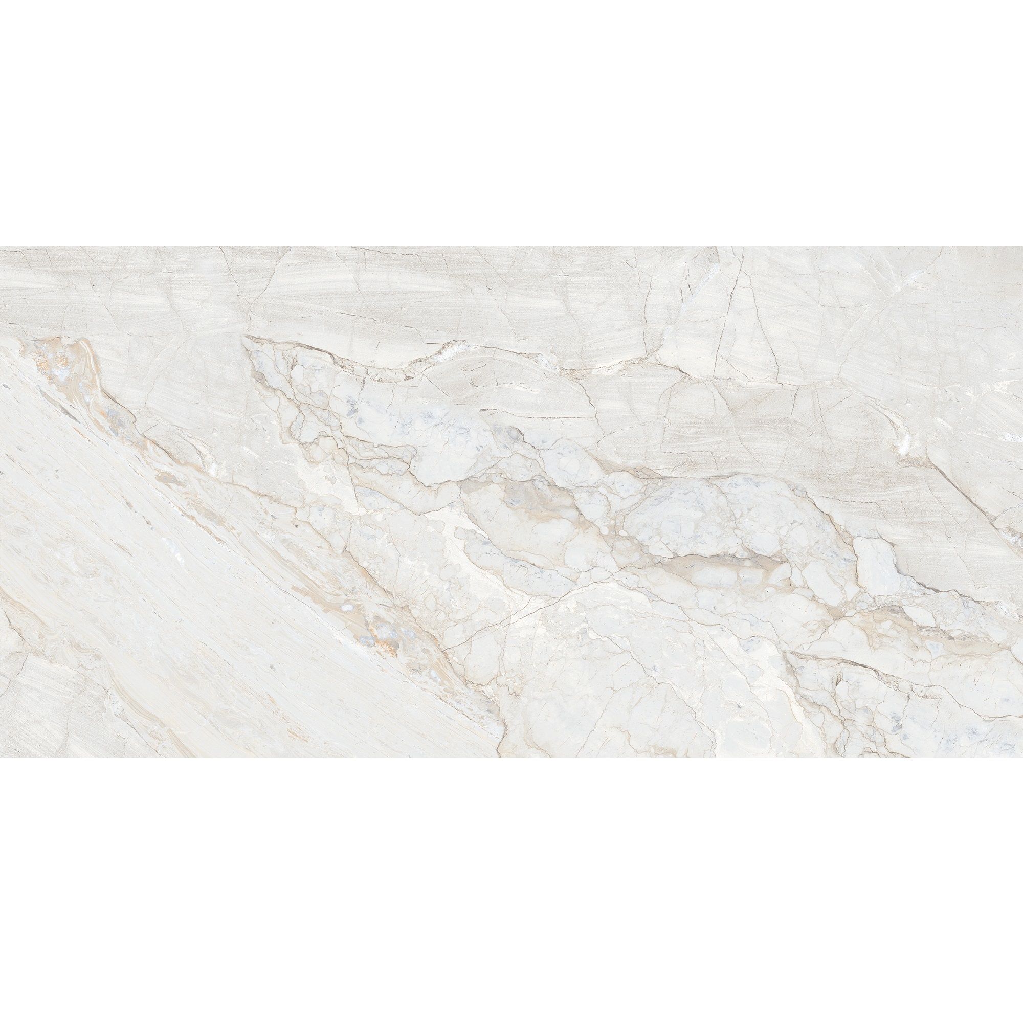 Керамогранит Realistik Sofia White Glossy 60x120 см белый 1,44 м2