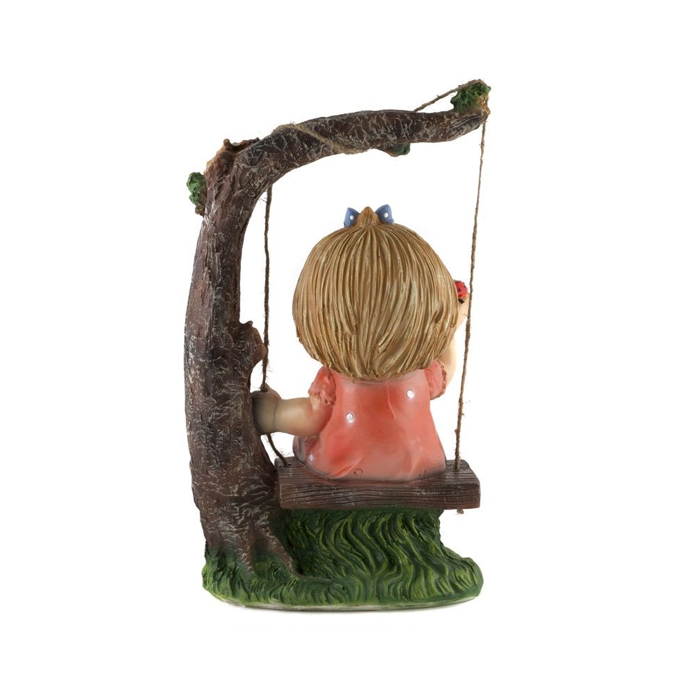 Фигура садовая Девочка на качелях h48 см 169342