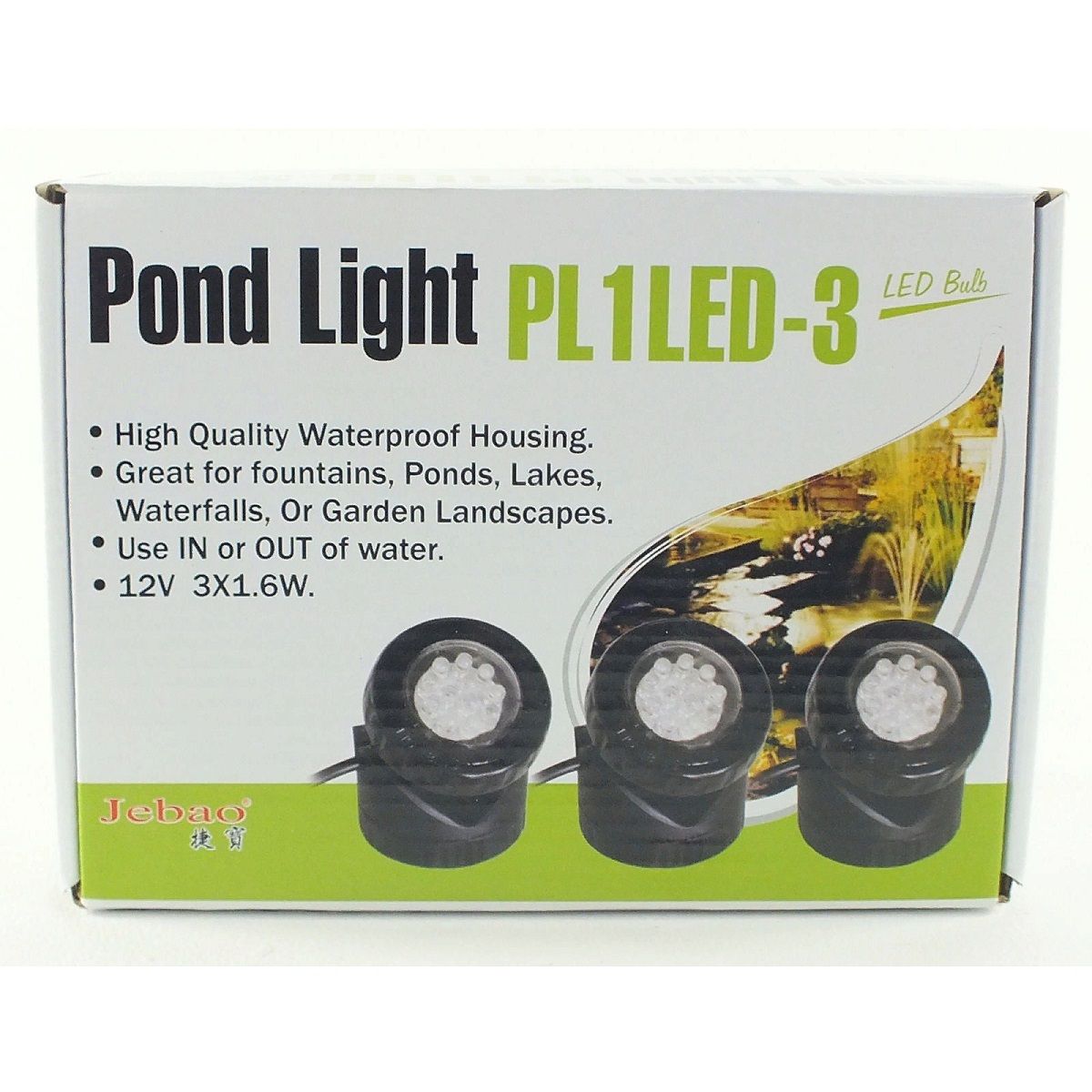 Подсветка подводная-надводная светодиодная (12 В, 3,6Вт) (к-т 3 шт)