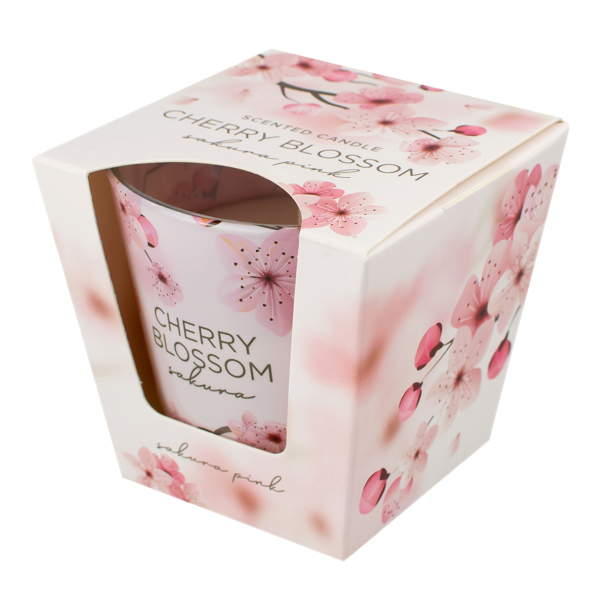 Свеча в стакане Вишневый цвет 115гр ароматизированная Bartek