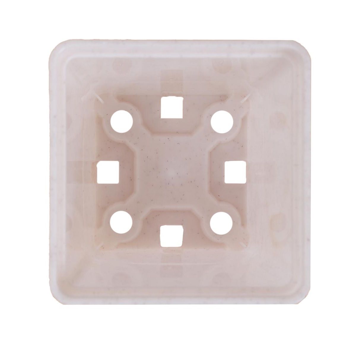 Горшок для рассады 0,25 л квадратный белый