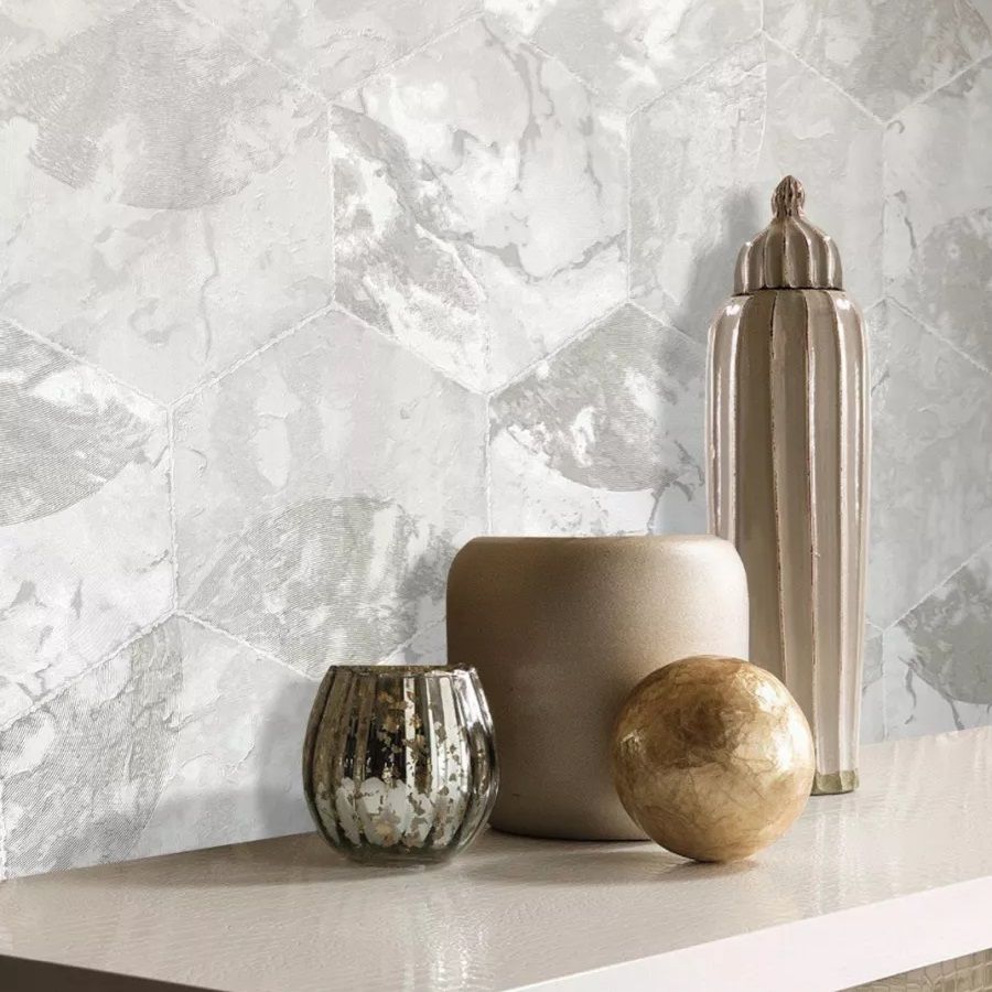 Обои Erismann Andrea 60637-04 бежевые абстракция 1,06х10,05 м