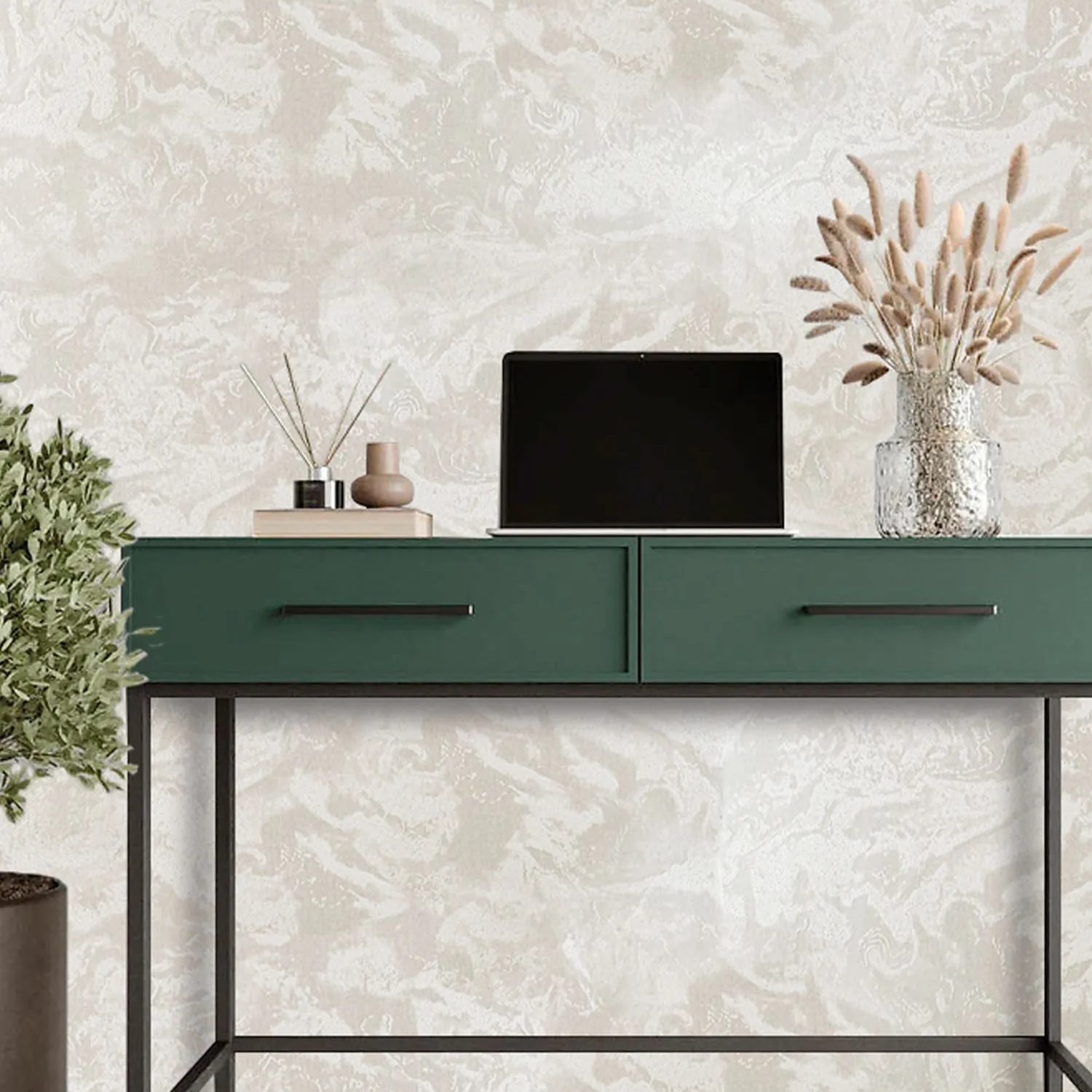 Обои Green Walls Фернандо С50 5056 05 желтые штукатурка 1,06х10,05 м