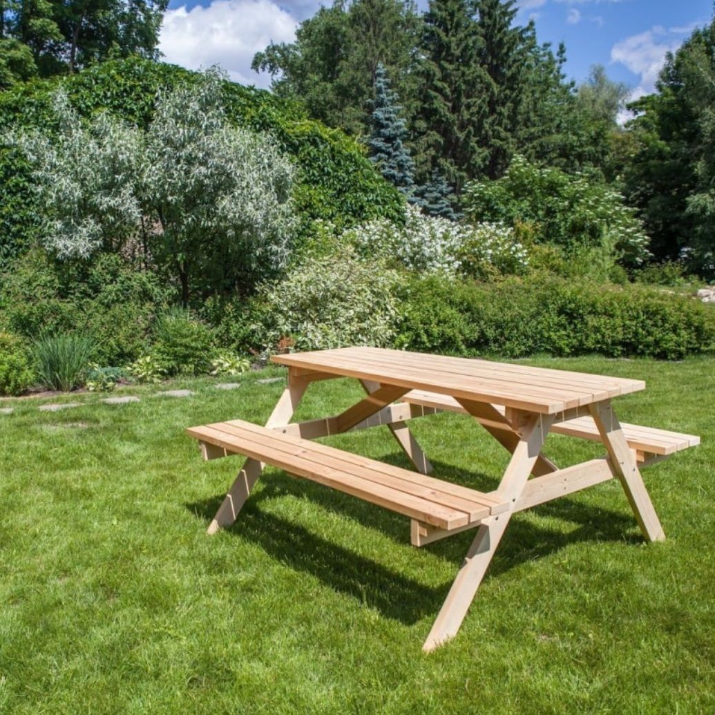 Комплект мебели складной дерево Пикник (стол, 2 лавки)