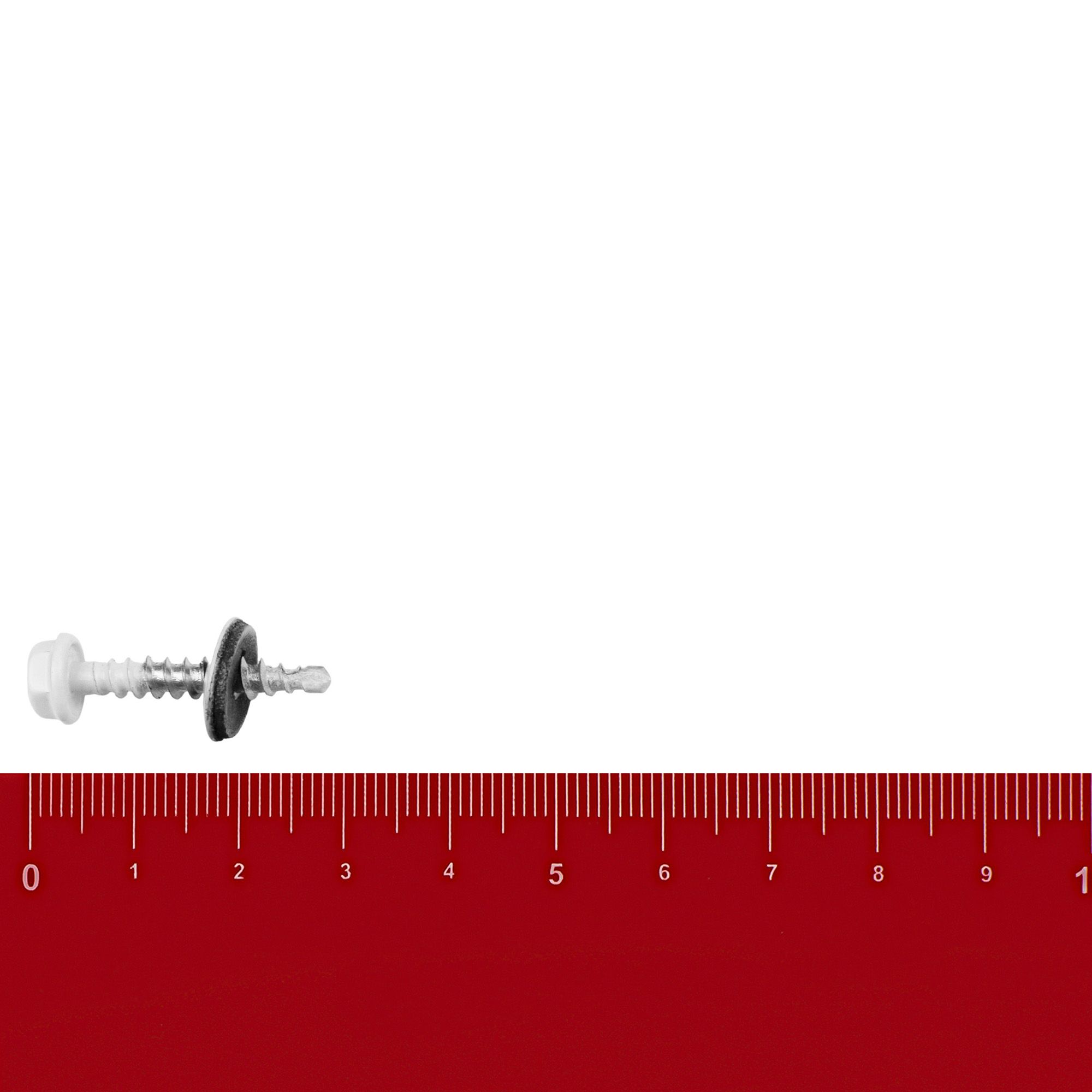 Саморез кровельный 4,8х29 мм белый RAL 9003 вес