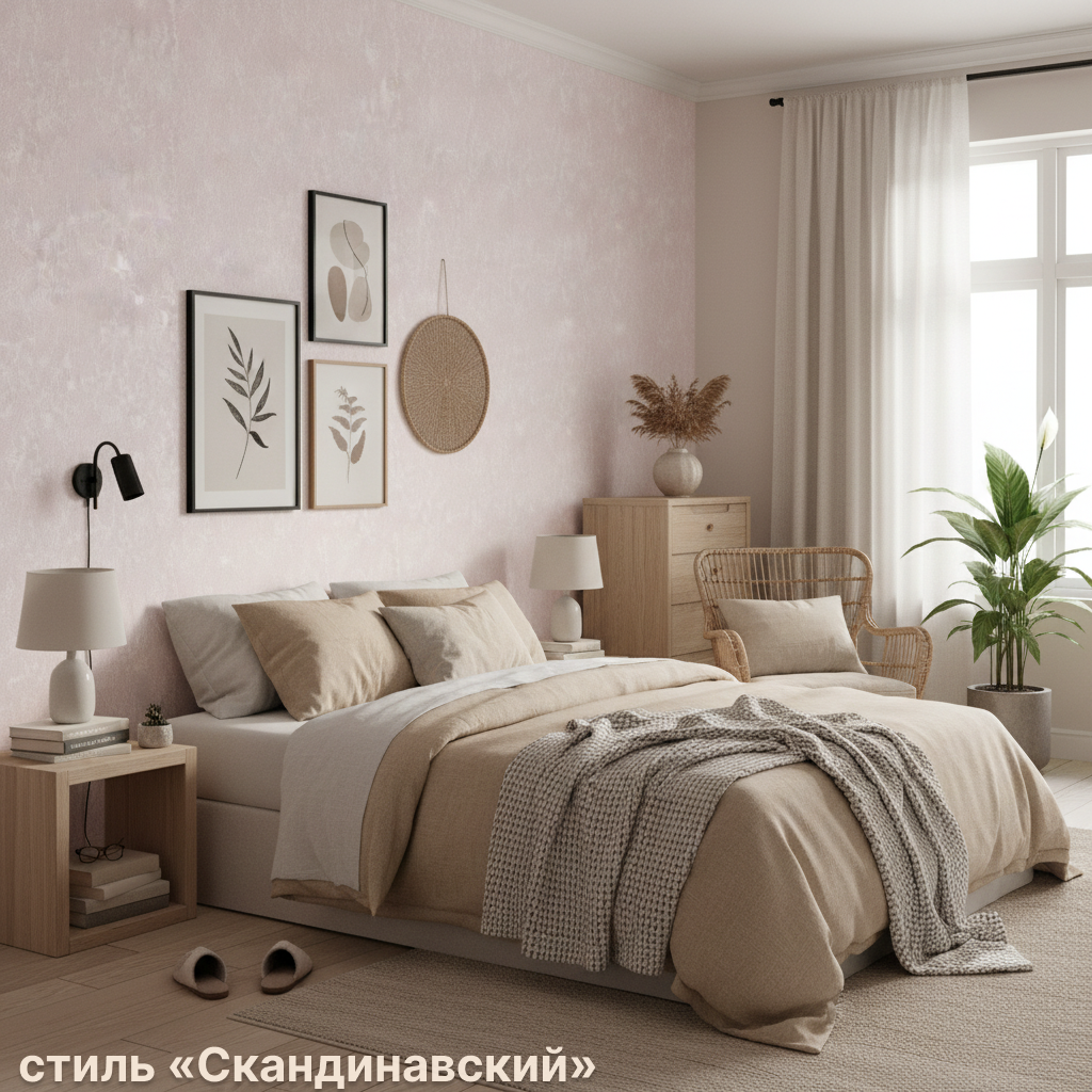 Обои Green Walls Королит С50А 5051 03 пудровые штукатурка 1,06х10,05 м