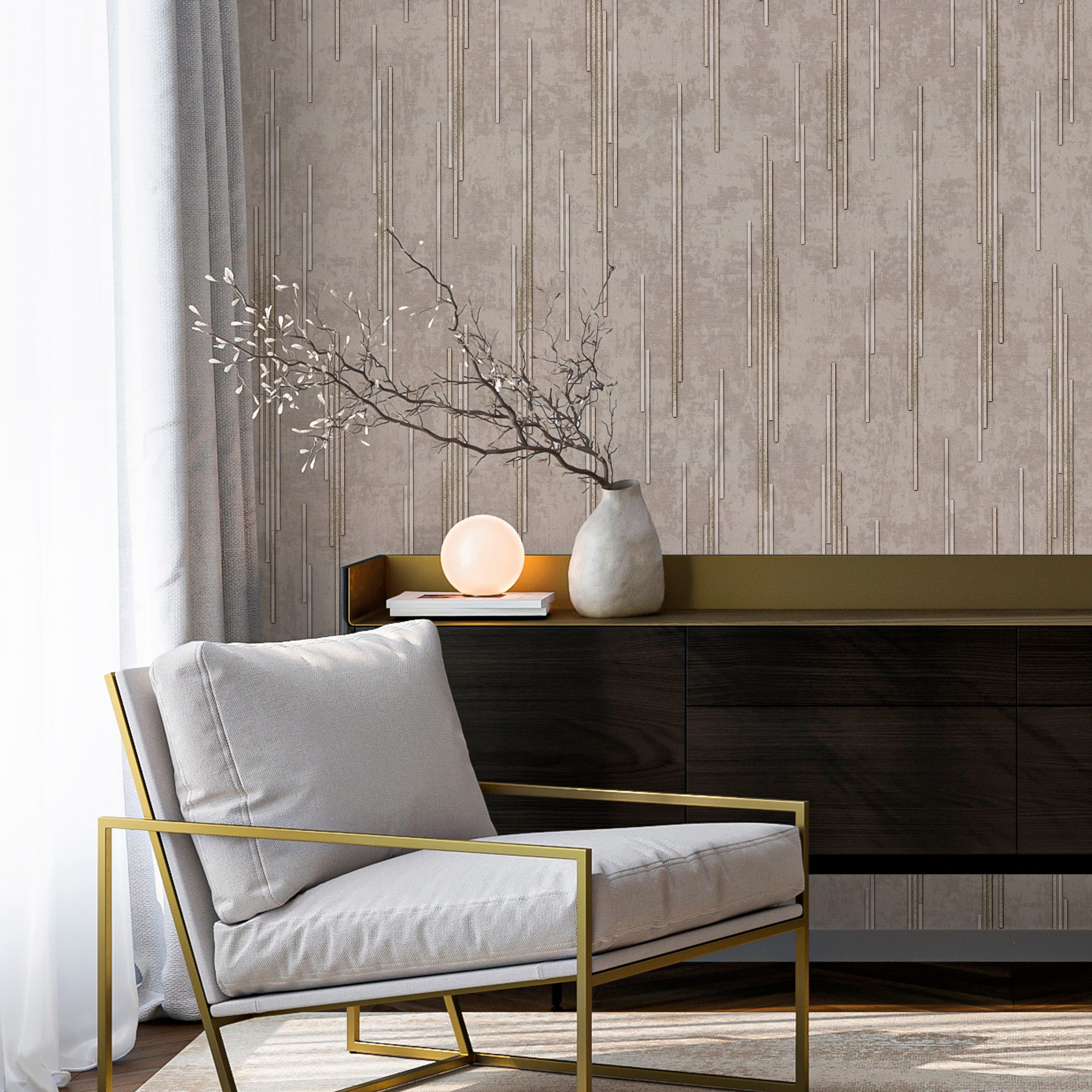 Обои Артекс Темпо 11347-03 кофе геометрия 1,06х10 м