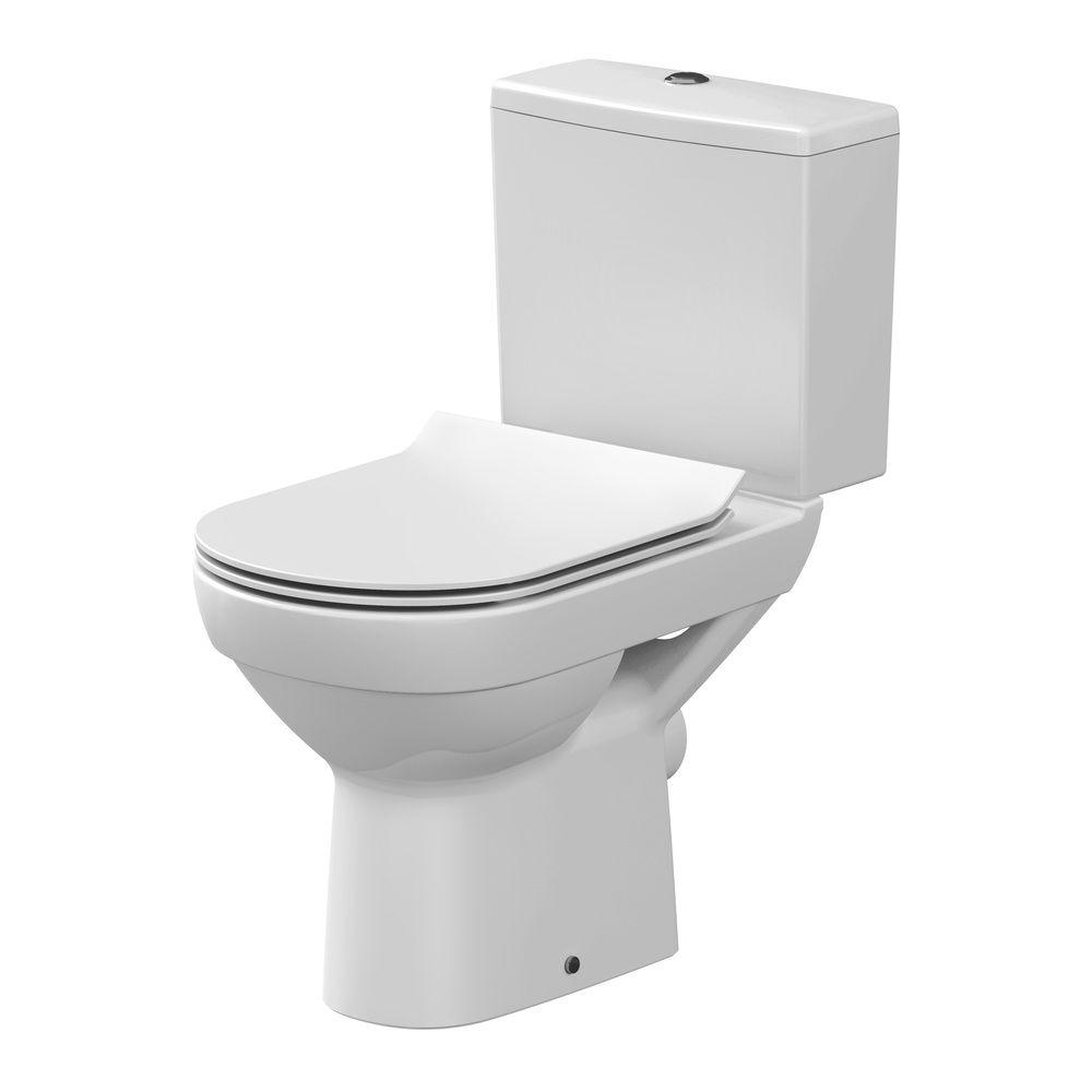 Унитаз-компакт Cersanit City Clean 011 on 2РА 2-ур горизонтальный выпуск сиденье дюропласт микролифт