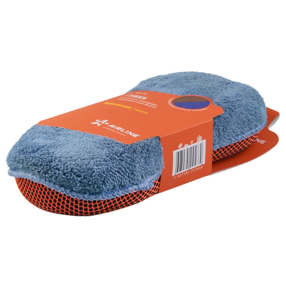 Губка для мытья из микрофибры и коралловой ткани AB-K-02