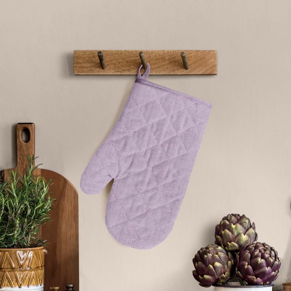 Прихватка-рукавица рогожка Wenge 18х33 см рис 60008-17 Lavender арт 903