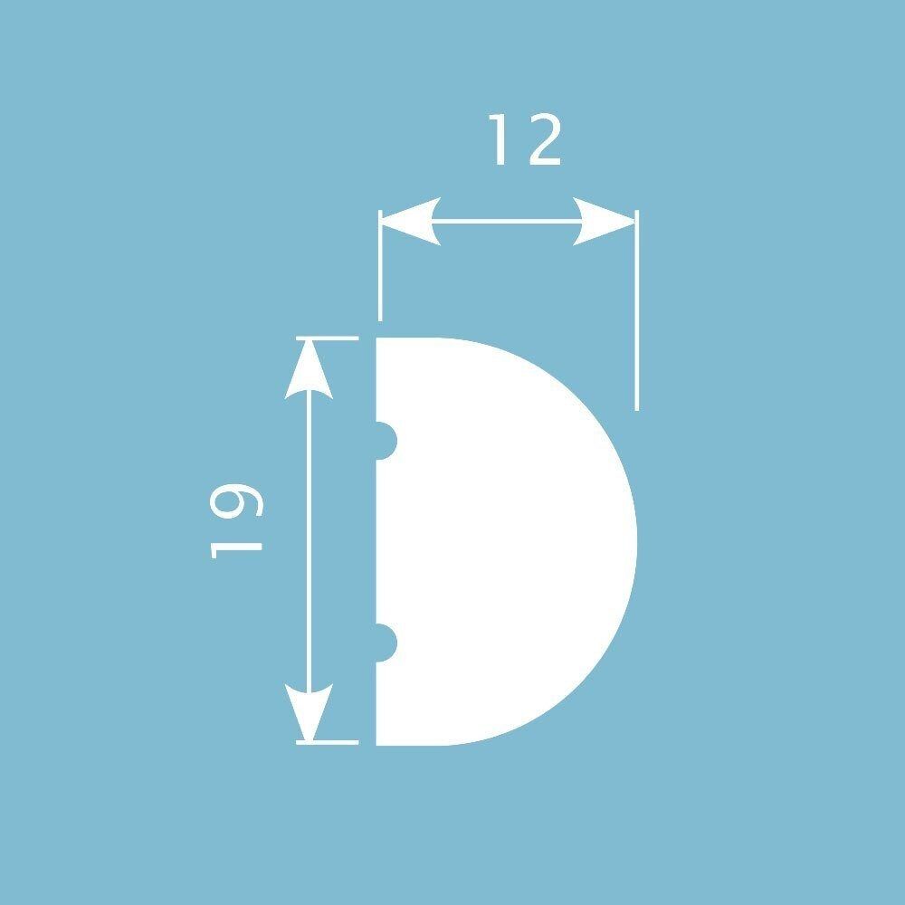 Молдинг МX012 19х12 мм 2000мм Экополимер/44