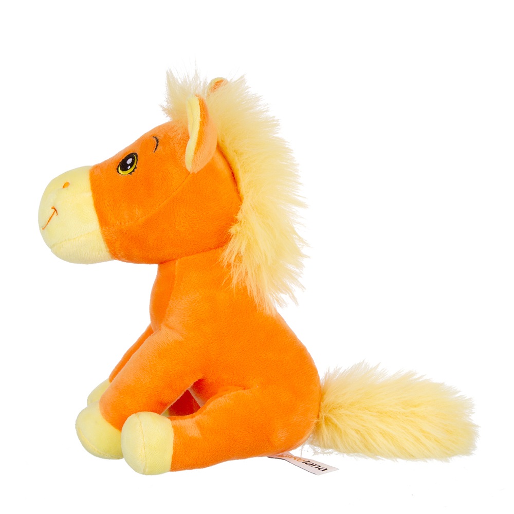 Игрушка мягкая Relana Лошадка оранжевая 19 см