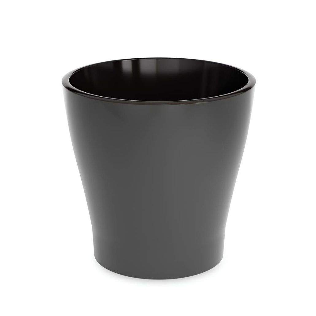 Горшок цветочный двойной Лея графитовый 3,6 л