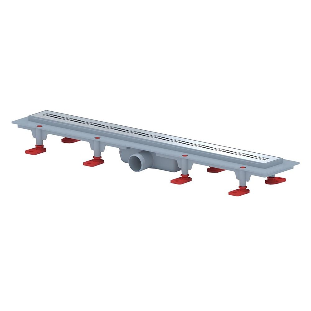 Трап линейный гориз спуск 40 мм 450х62 мм нерж Риф АНИпласт TL1245G