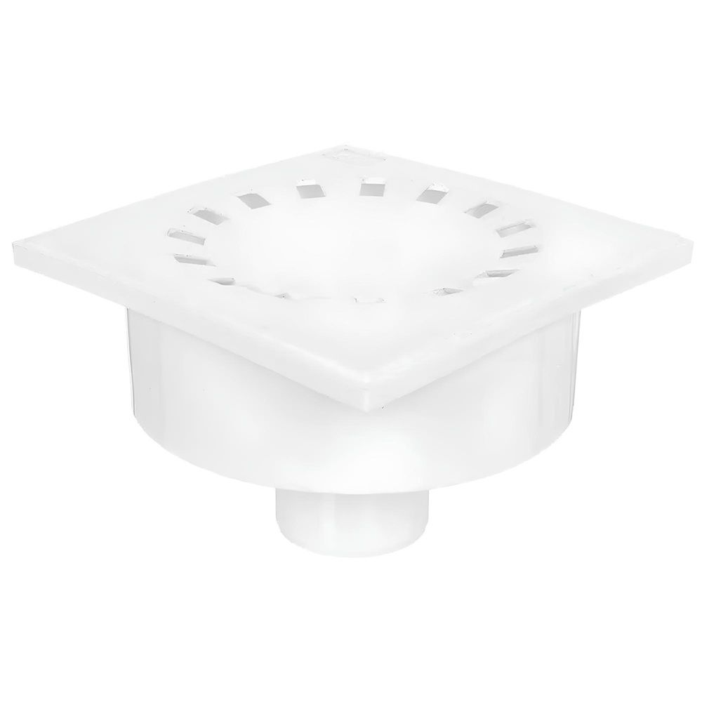 Трап вертикальный 50 мм решетка пластик 150х150 мм