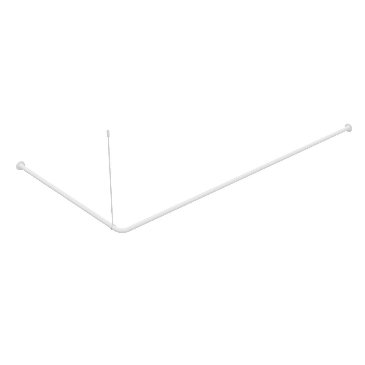 Карниз для ванной комнаты угловой белый Iddis 040A200I14