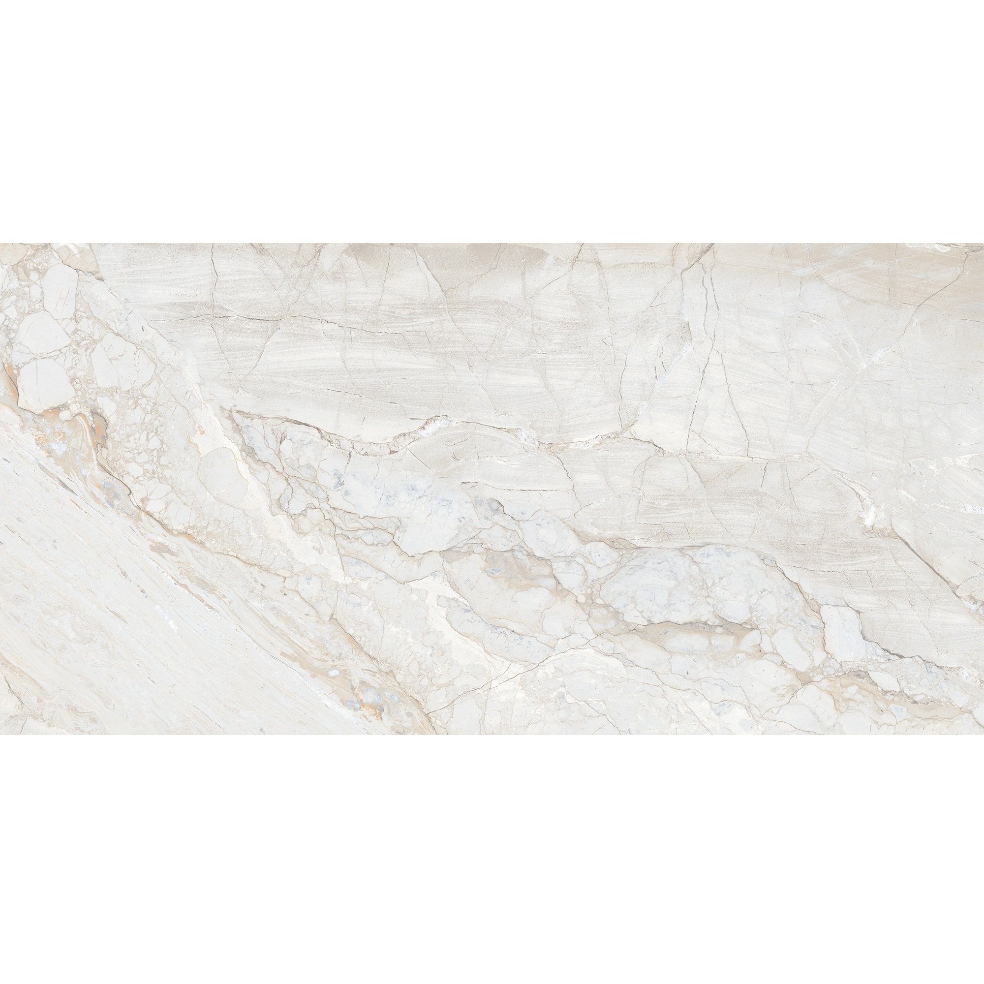 Керамогранит Realistik Sofia White Glossy 60x120 см белый 1,44 м2