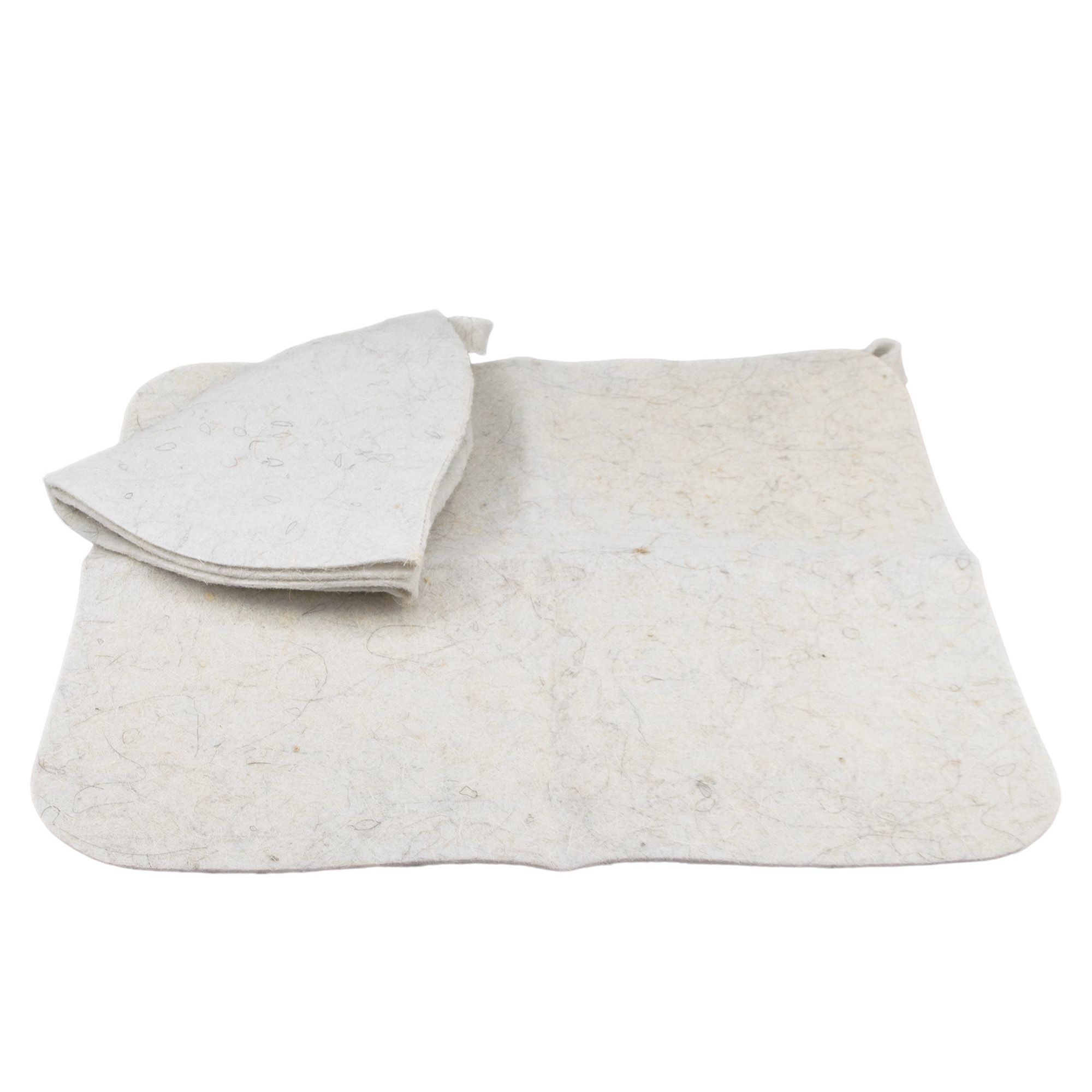 Набор для бани 2 предмета Hot Pot (шапка, коврик)